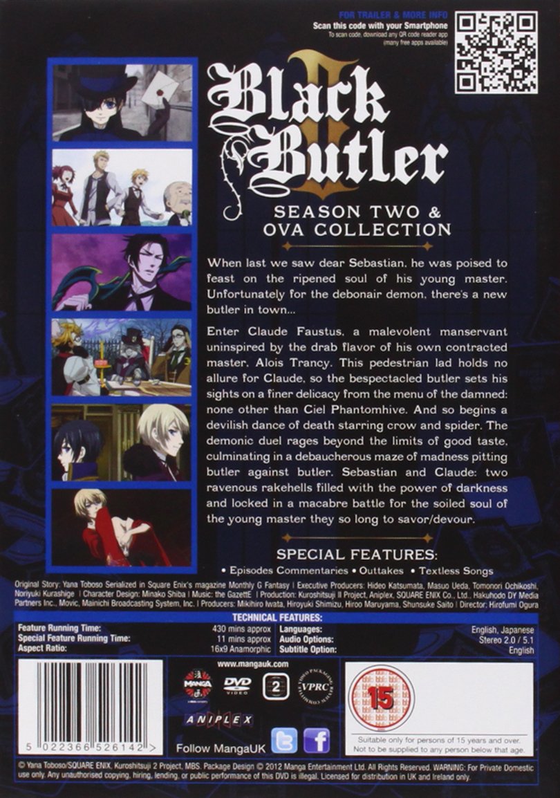 Black Butler Complete Series 2 Collection