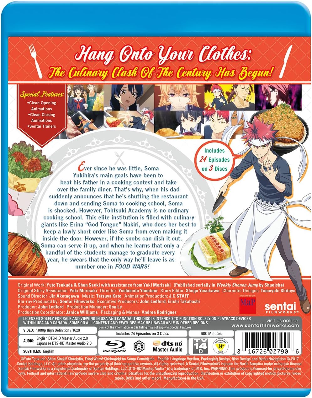 FOOD WARS - FOOD WARS (3 Blu-ray)