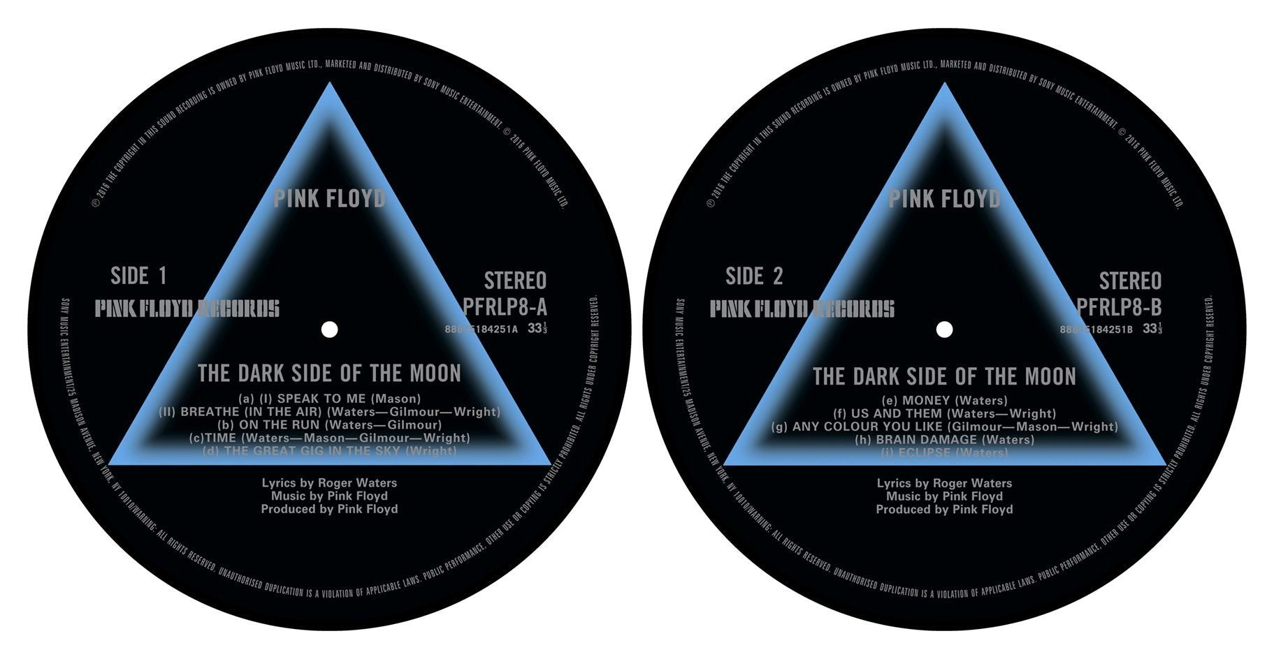 Rock Off Pink Floyd - Dark Side Of The Moon (Tappetino Per Giradischi) Ufficiale