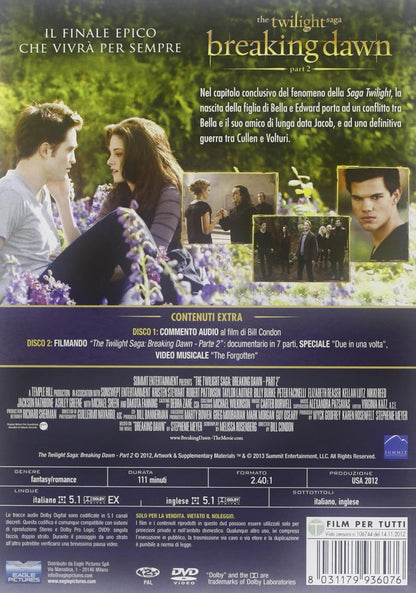 Breaking Dawn - Parte 2 - The Twilight Saga (Special Edition) (2 Dvd)