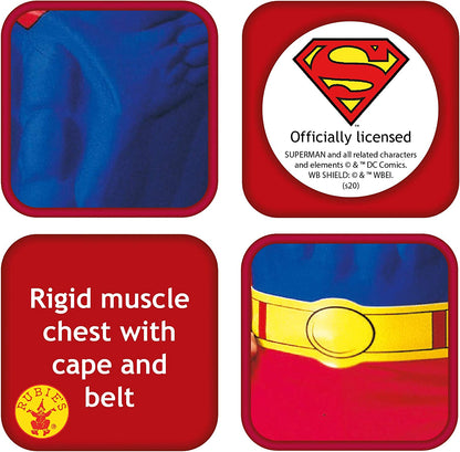 Rubie's Official Superman Deluxe with Muscle Chest, Adult Costume - Large