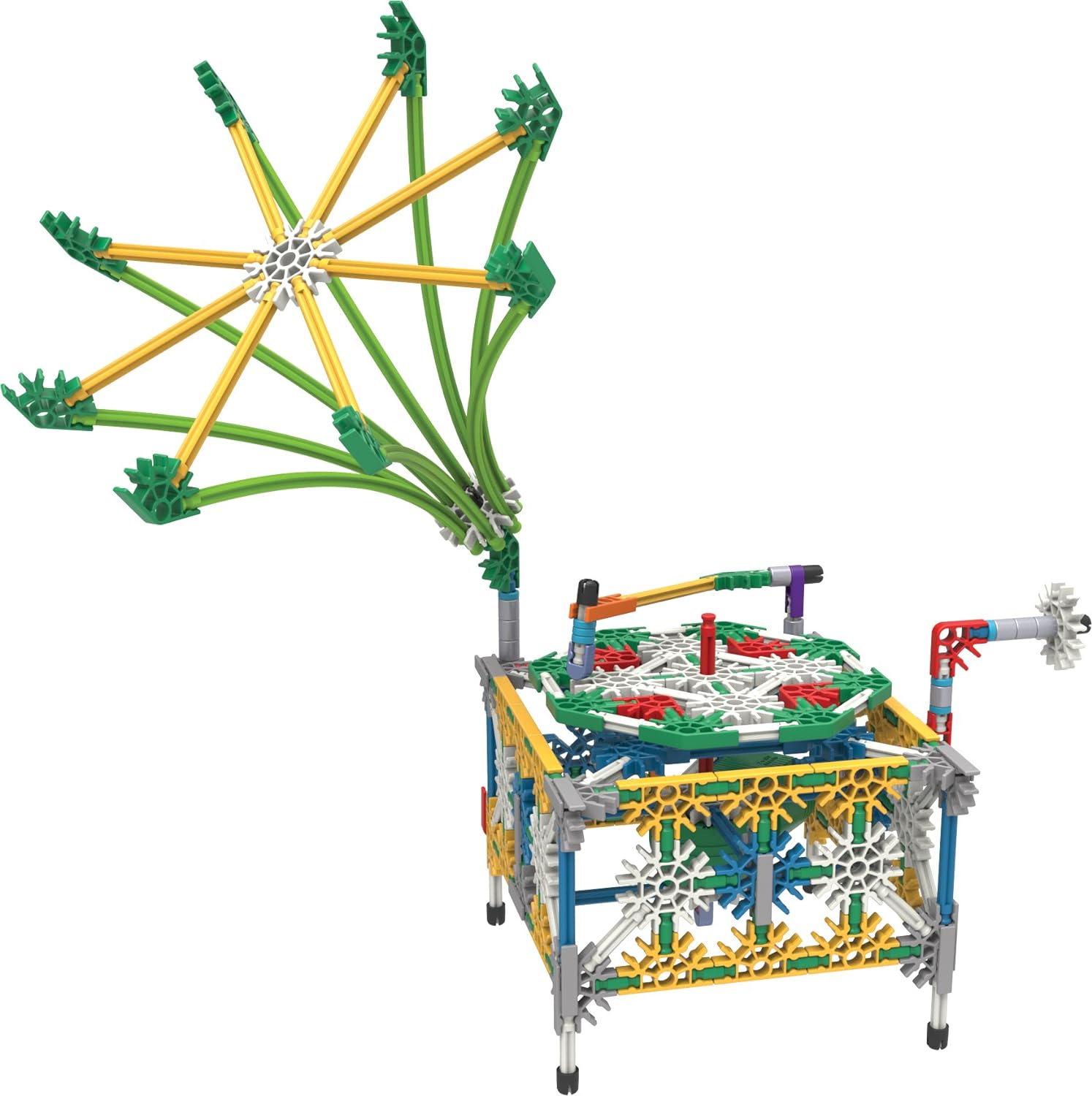 K'NEX | Power and Play Motorised Building Set | Educational Toys for Kids, 529 Piece Stem Learning Kit, Engineering for Kids, Fun and Building Construction Toys Ages 7+ | Basic Fun 23012 Without addit