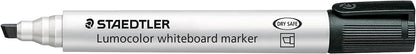 STAEDTLER 351 B-9 Lumocolor Whiteboard Marker Chisel Tip -Black (Box of 10