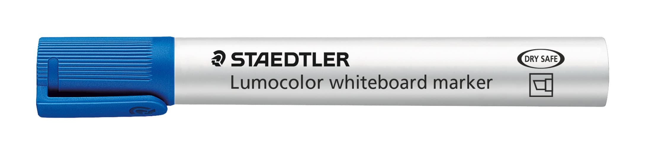 STAEDTLER 351 B-3 Lumocolor Whiteboard Marker Chisel Tip -Blue (Box of 10