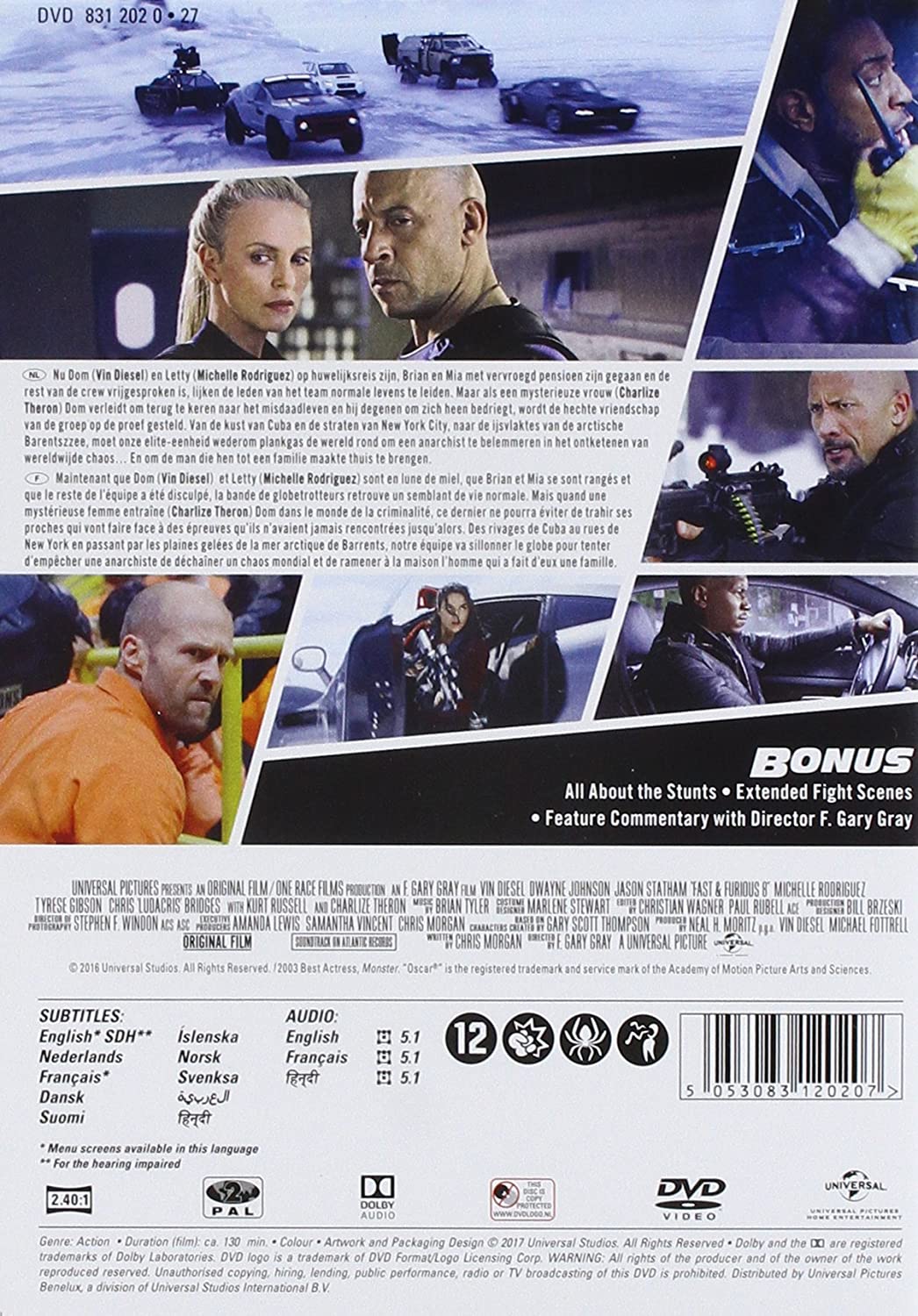 Fast & Furious 8: The Fate Of The Furious (DVD) 2017