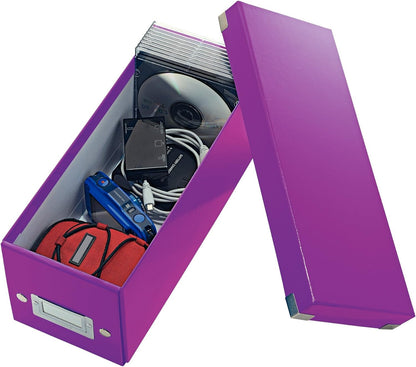 Leitz Storage Box, Purple, Click and Store Range, 60410062