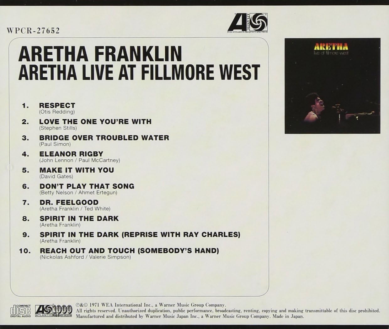 Aretha Live at Filmore West