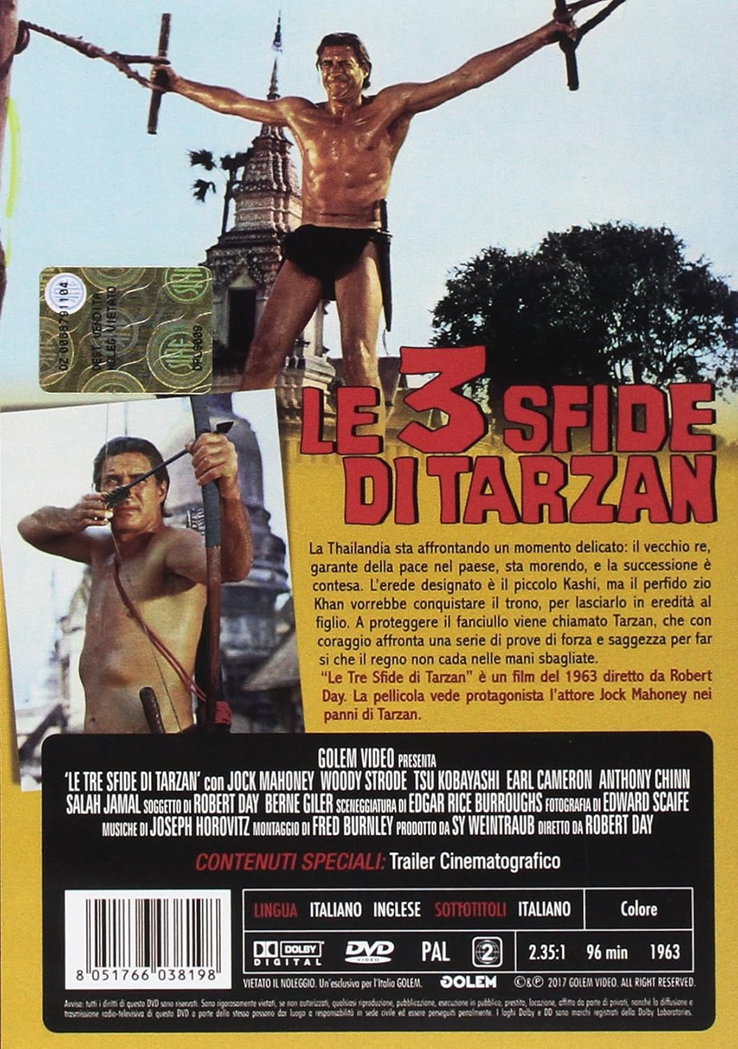 le tre sfide di tarzan DVD Italian Import