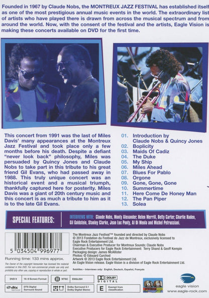 Miles Davis with Quincy Jones & The Gil Evans Orchestra - Live at Montreux 1991