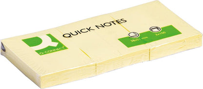 Q-Connect Quick Notes 38 x 51mm Yellow (12 Pack) KF10500