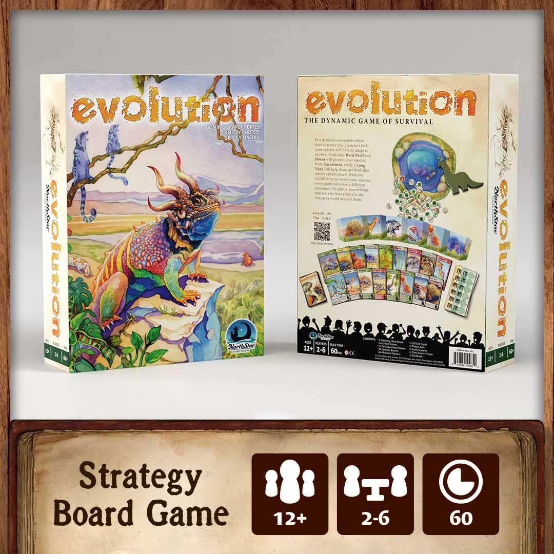 Northstar Games | Evolution | Card Game | Ages 12+ | 2-6 Players | 60 Minutes Playing Time