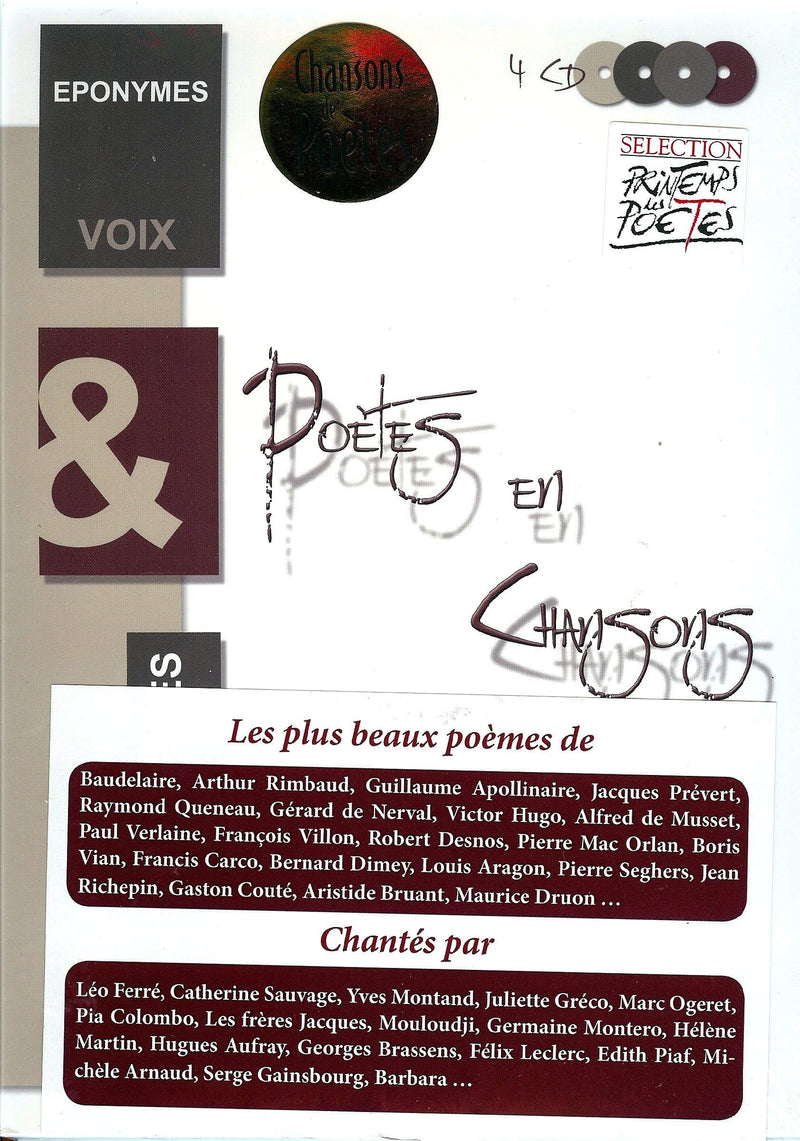 Various Artist - Poetes En Chansons