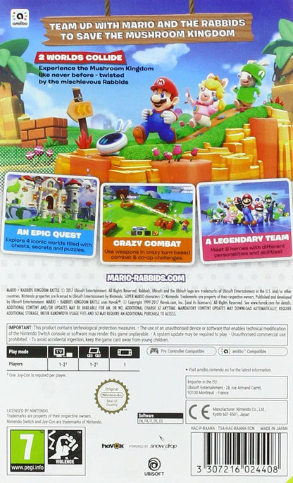 Mario + Rabbids Kingdom Battle Nintendo Switch Game (Nintendo Switch