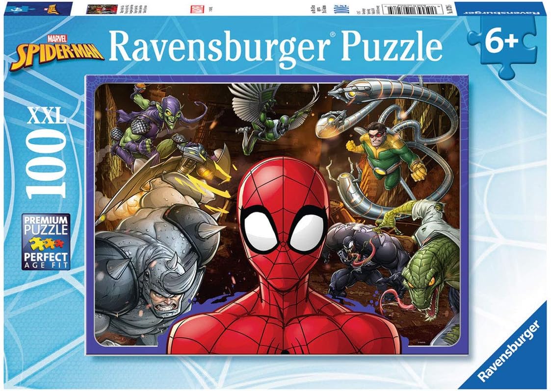 Ravensburger Marvel Spiderman 100 Piece Jigsaw Puzzle for Kids Age 6 Years and Up