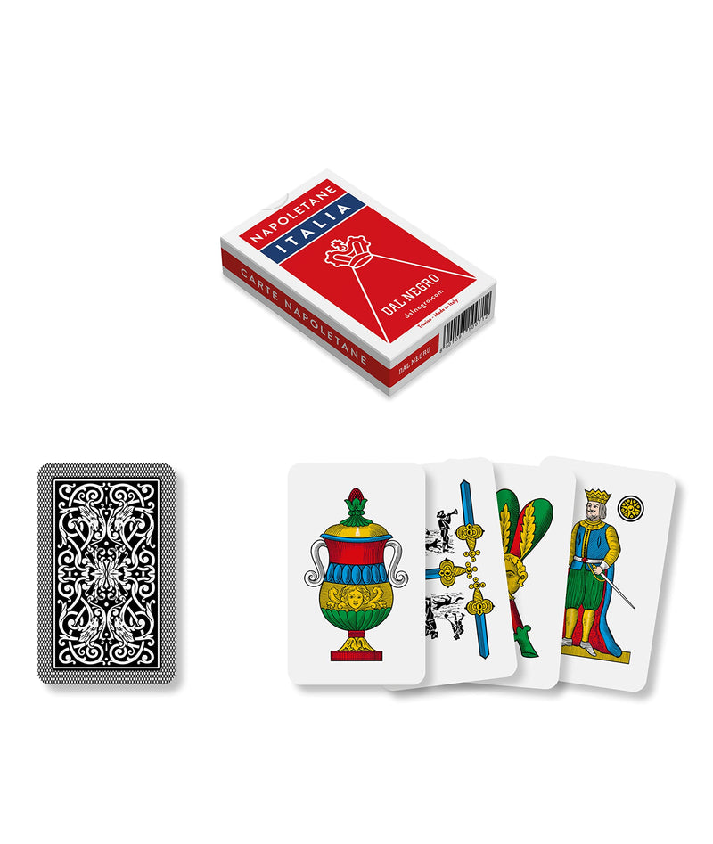 Dal 10071 - Neapolitan Italia Regional Playing Cards, Red Case, Ages 3 and Up