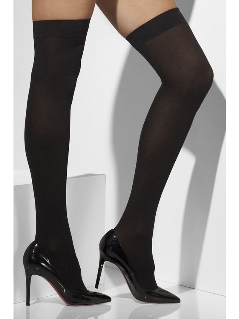 Smiffys Opaque Hold-Ups, Black