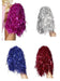 Smiffys Pom Poms Metallic, Blue