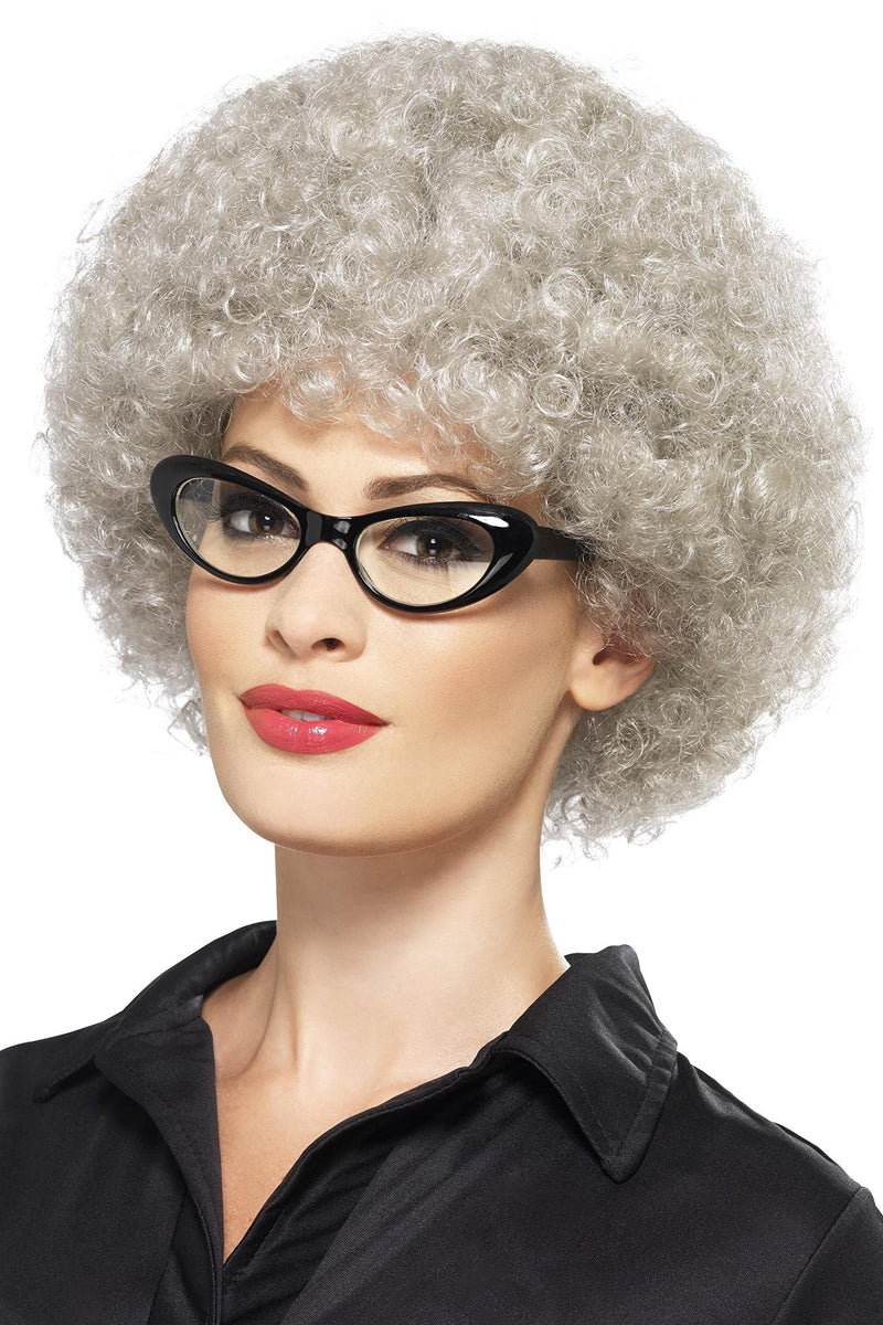Smiffys Granny Perm Wig, Grey