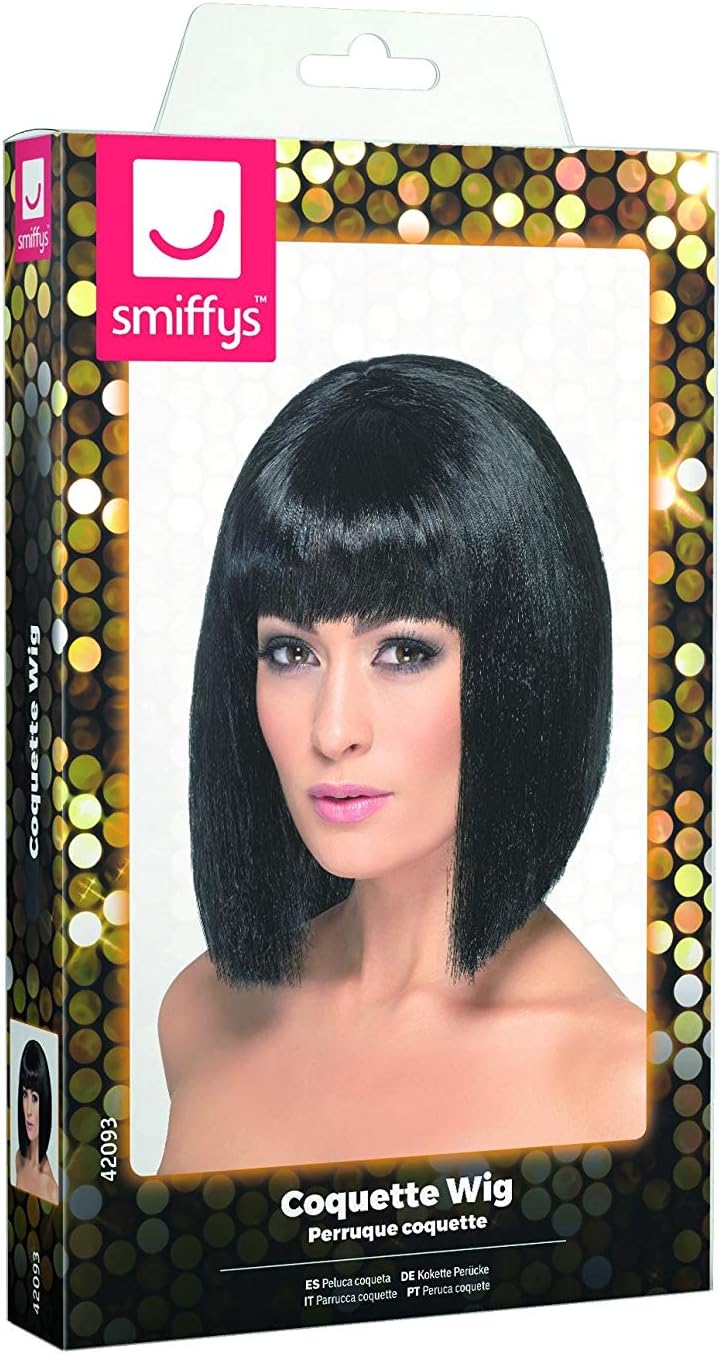 Smiffys Coquette Wig, Black