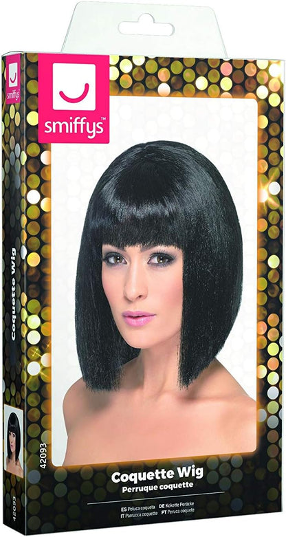 Smiffys Coquette Wig, Black