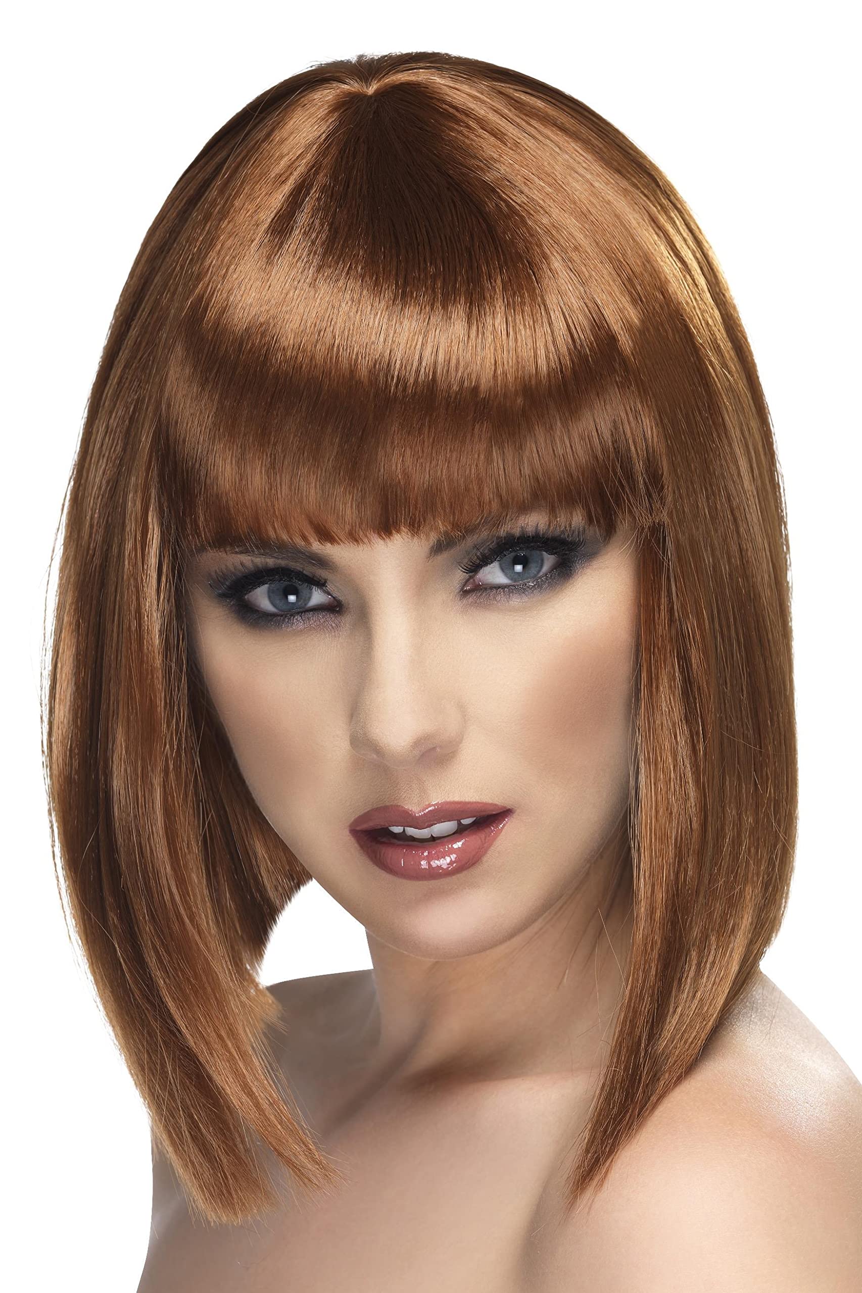Smiffys Glam Wig, Brown