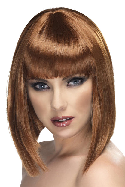 Smiffys Glam Wig, Brown