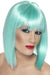 Smiffys Glam Wig, Neon Aqua