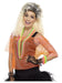 Smiffys Fishnet Top, Neon Orange (Size S-M)