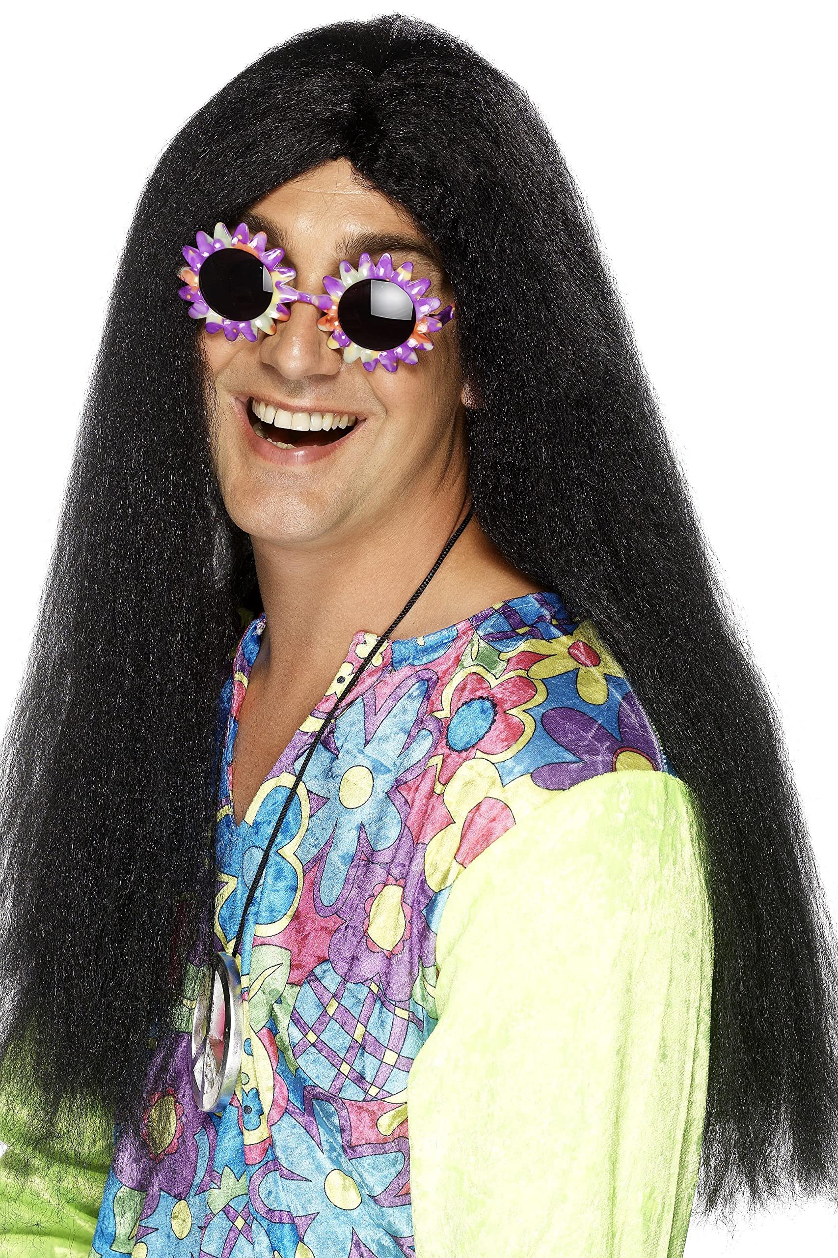 Smiffys Hippy Wig, Black