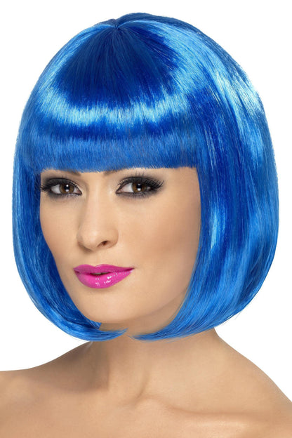 Smiffys Partyrama Wig, 12 inch, Blue