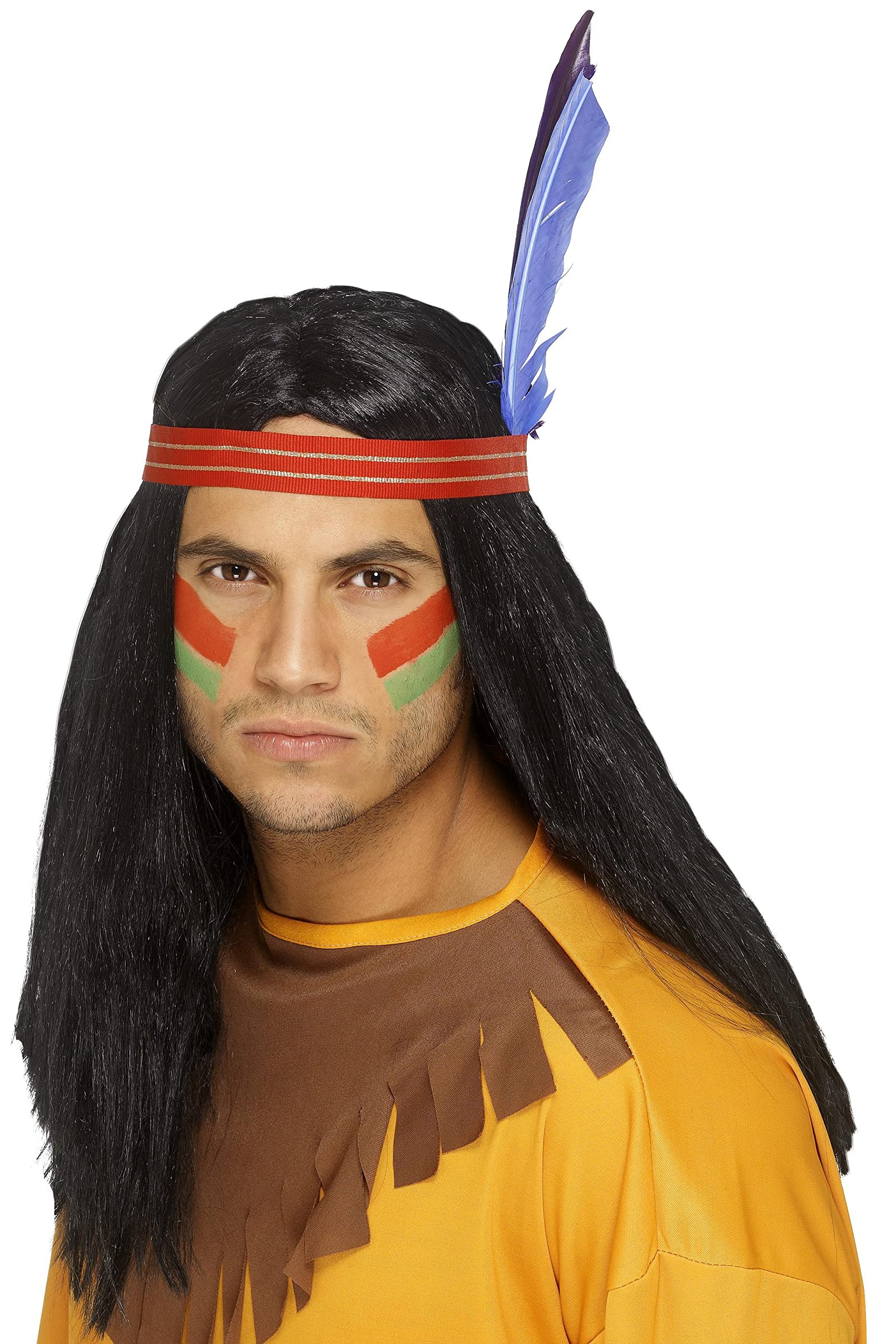 Smiffys Native American Inspired Brave Wig, Black