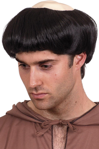 Smiffys Monk's Wig, Black