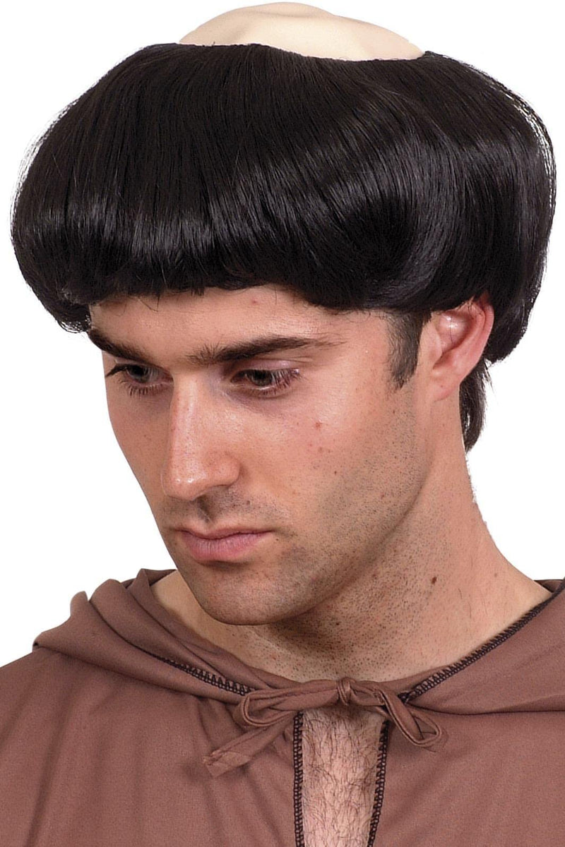 Smiffys Monk's Wig, Black