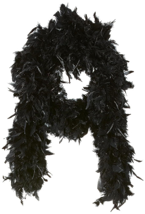 Smiffys 80 g Boa, Deluxe - Black(Size: US One Size