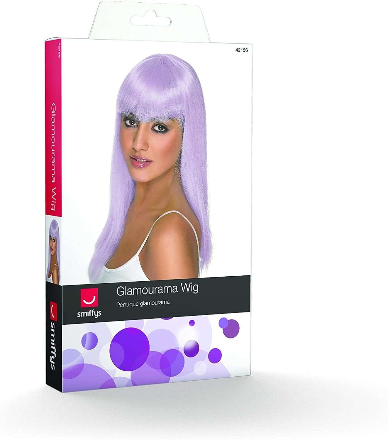 Smiffys Glamourama Wig, Lilac
