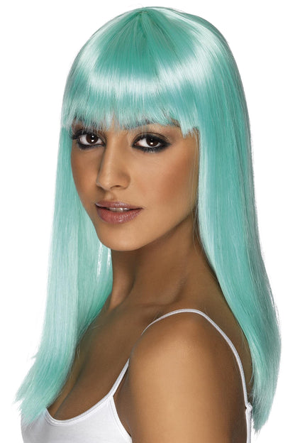 Smiffys Women's Long and Straight Wig with Bangs