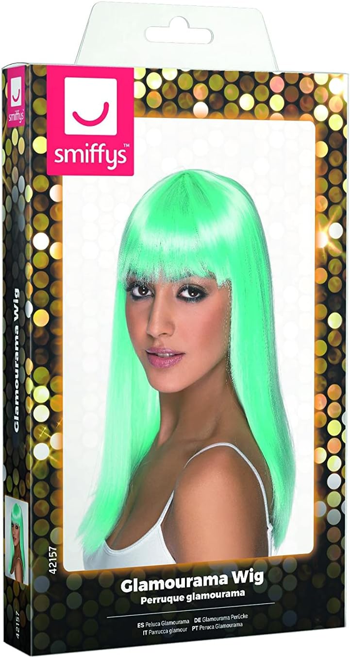 Smiffys Women's Long and Straight Wig with Bangs
