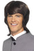 Smiffys '60s Male Mod Wig, Brown