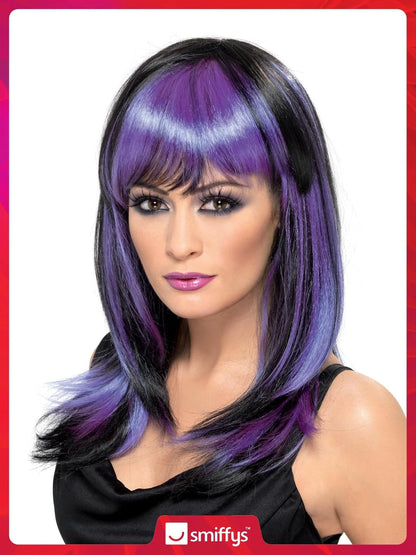 Smiffys Glamour Witch Wig, Black