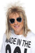 Smiffys 80s Mullet Wig, Blonde