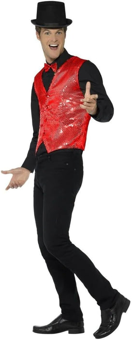 Smiffys Men's Smiffys Sequin Waistcoat