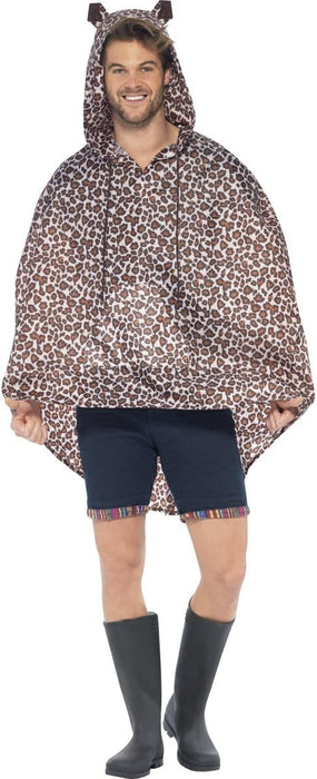 Smiffys Leopard Party Poncho, Leopard Print