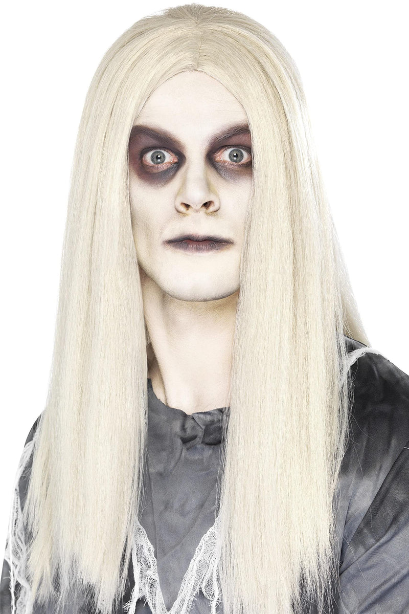 Smiffys Ghostly Spirit Wig, Grey