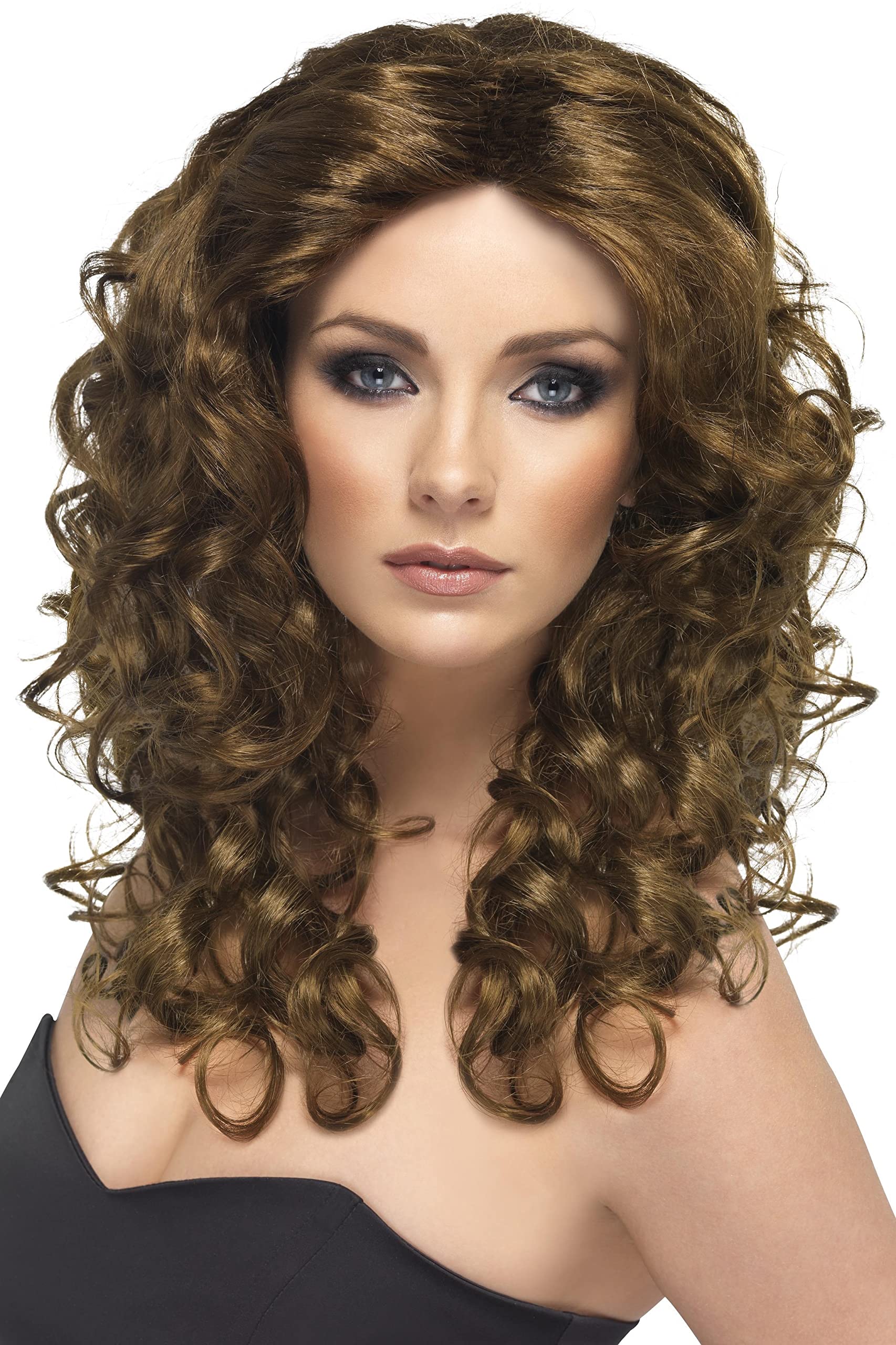 Smiffys Glamour Wig, Brown