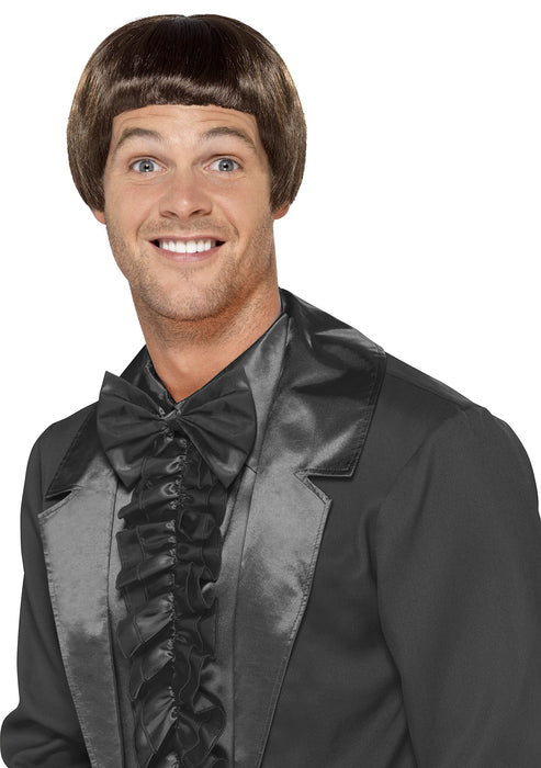 Smiffys 90s Bowl Cut Wig, Brown