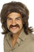 Smiffys 70s Retro Wig, Brown