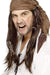 Smiffys Buccaneer Pirate Wig, Brown