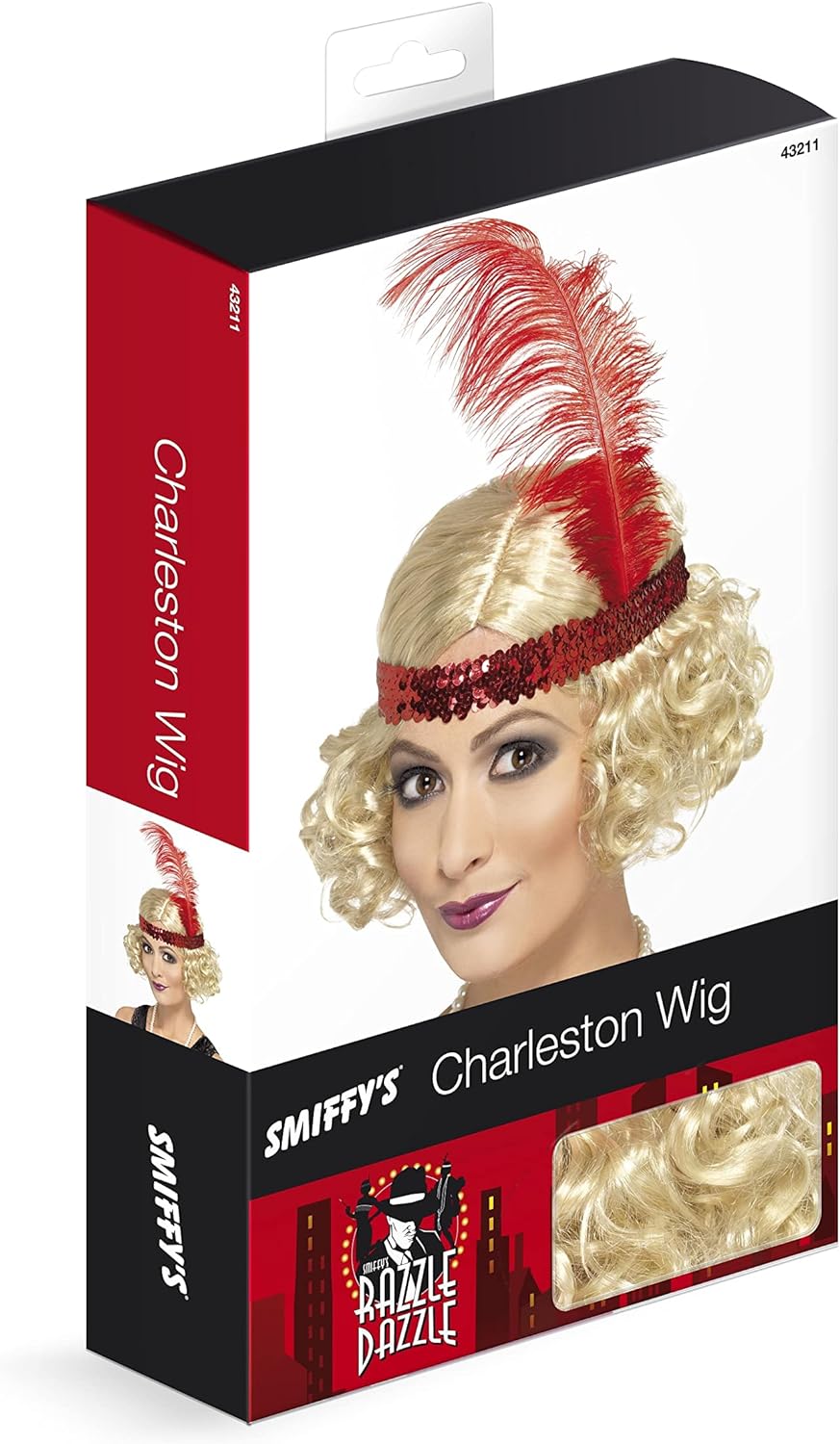Smiffys Charleston Wig, Blonde