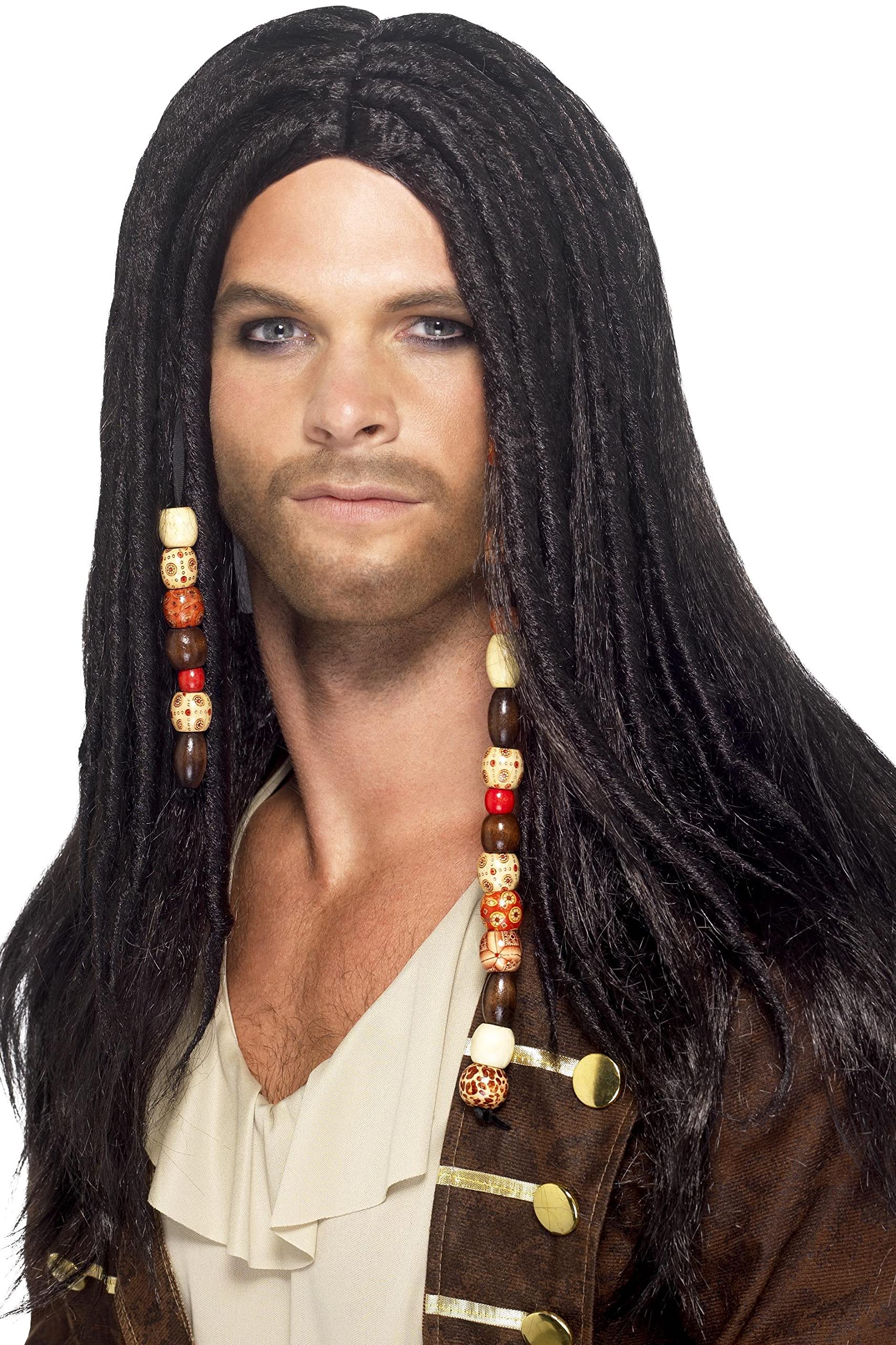 Smiffys Pirate Wig, Black