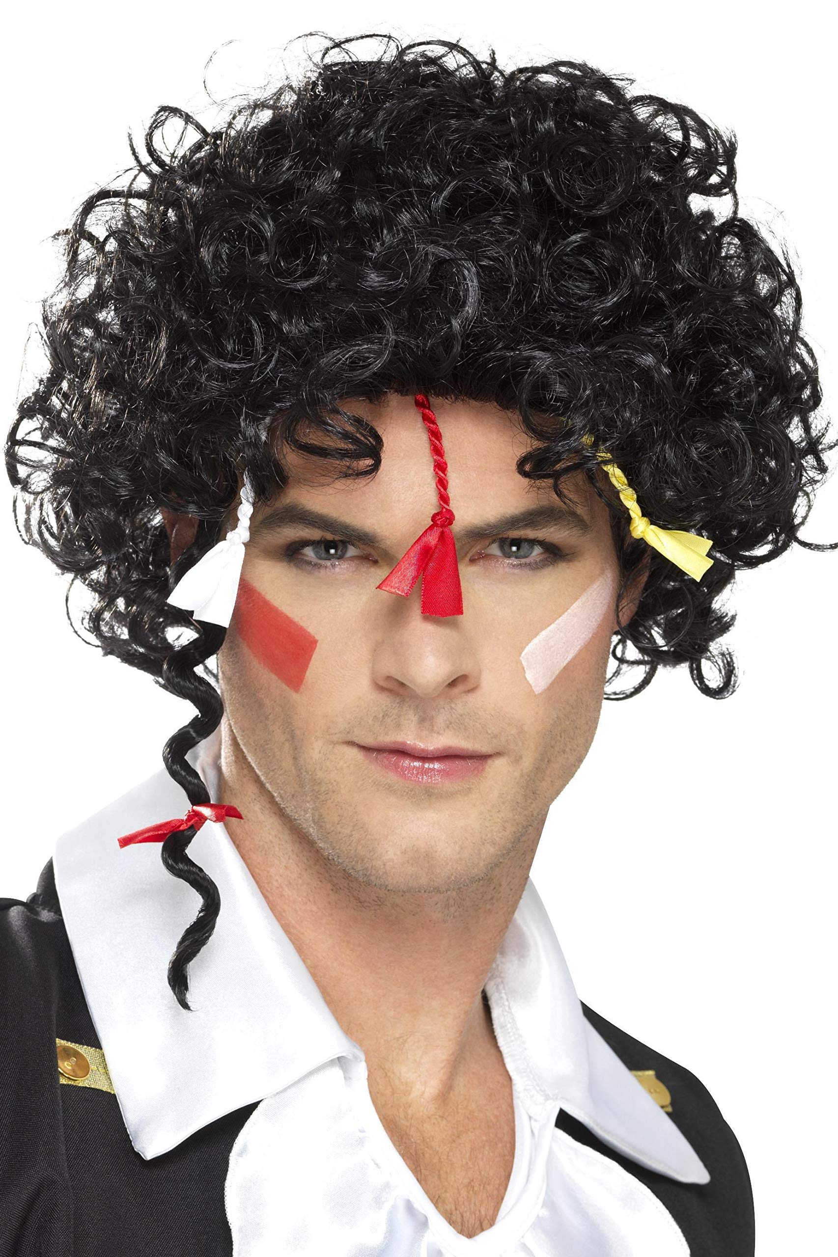 Smiffys 80s New Romantic Wig, Black